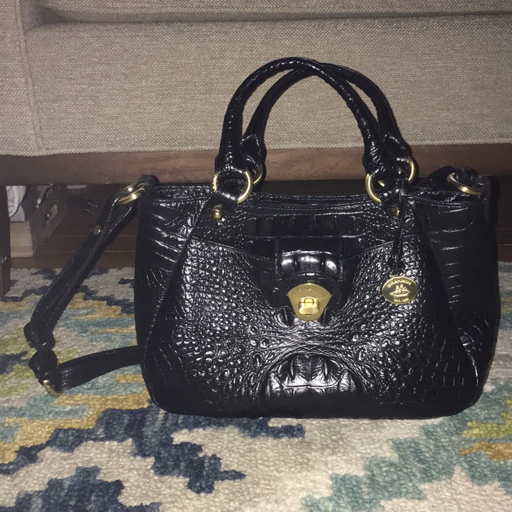 Brahmin Black satchel looks new